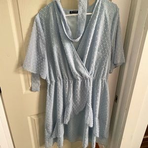 Gorgeous blue dot dress